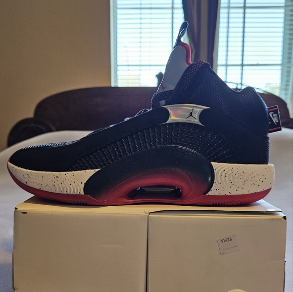 Jordan 35 Black and Red Nike Shoes